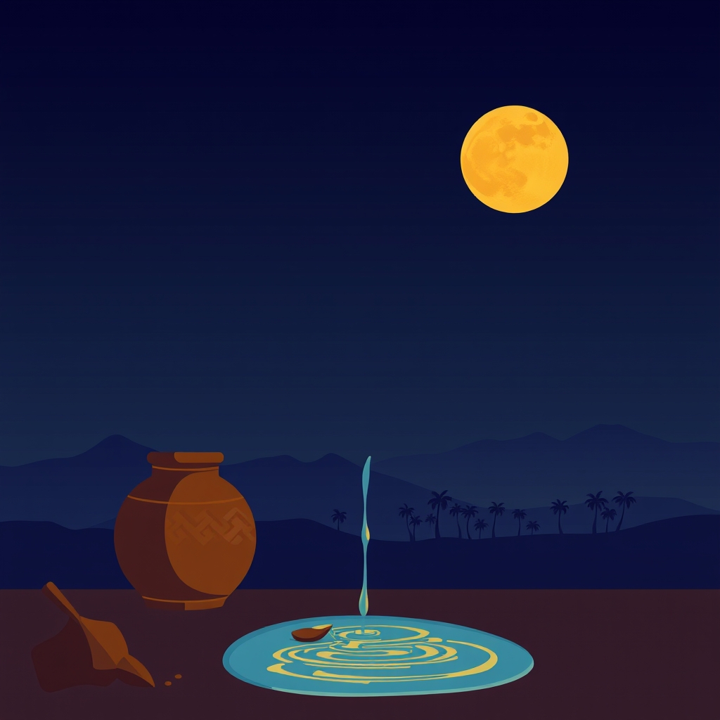 Aquarius symbol illustration